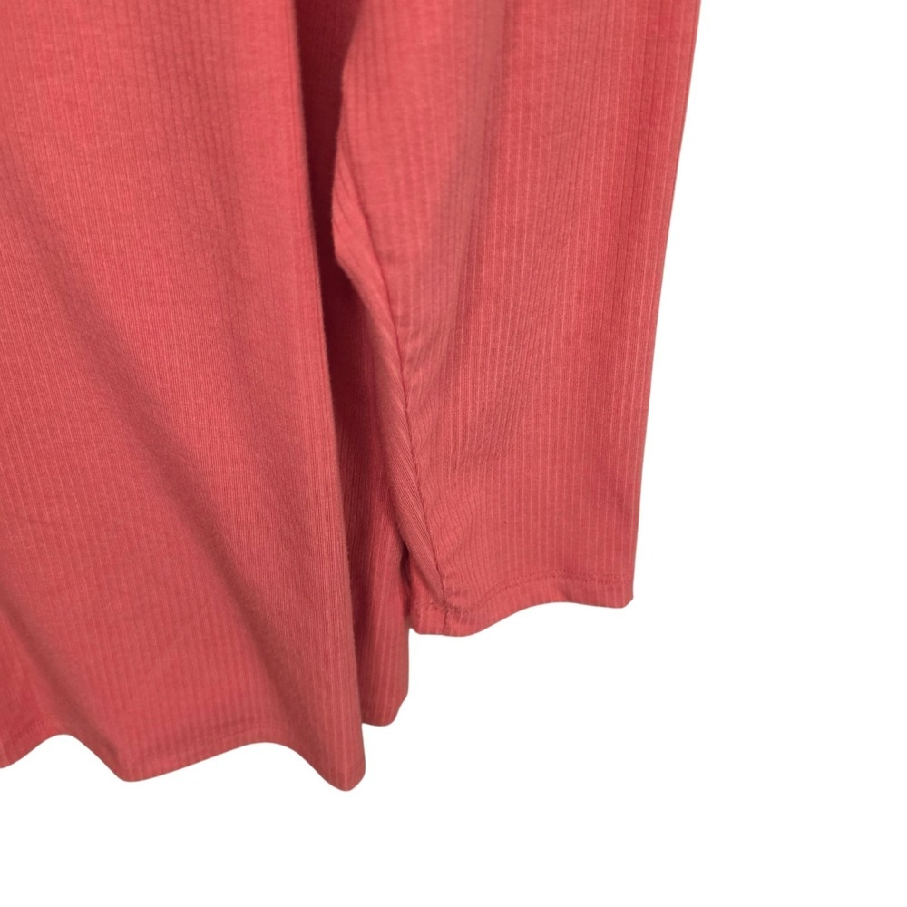 Torrid Top Womens 2 US Plus 2X Pink Ribbed V Neck Long Sleeve Knit Casual - Picture 3 of 7
